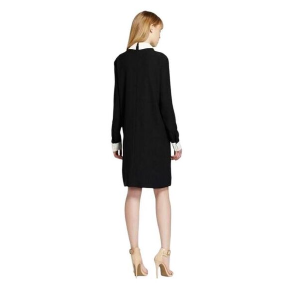 Victoria Beckham for Target Women's Black Polyester White Collared Bunny Dress - Picture 4 of 12